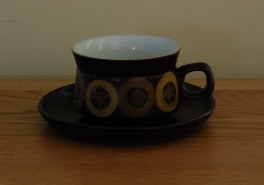 Denby Arabesque  Breakfast Cup and Saucer