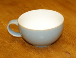 Denby Blue Jetty White Tea Cup