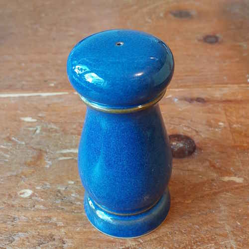 Denby Imperial Blue Discontinued Salt Pot - Tall