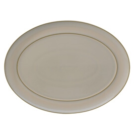 Denby Natural Pearl  Oval Platter